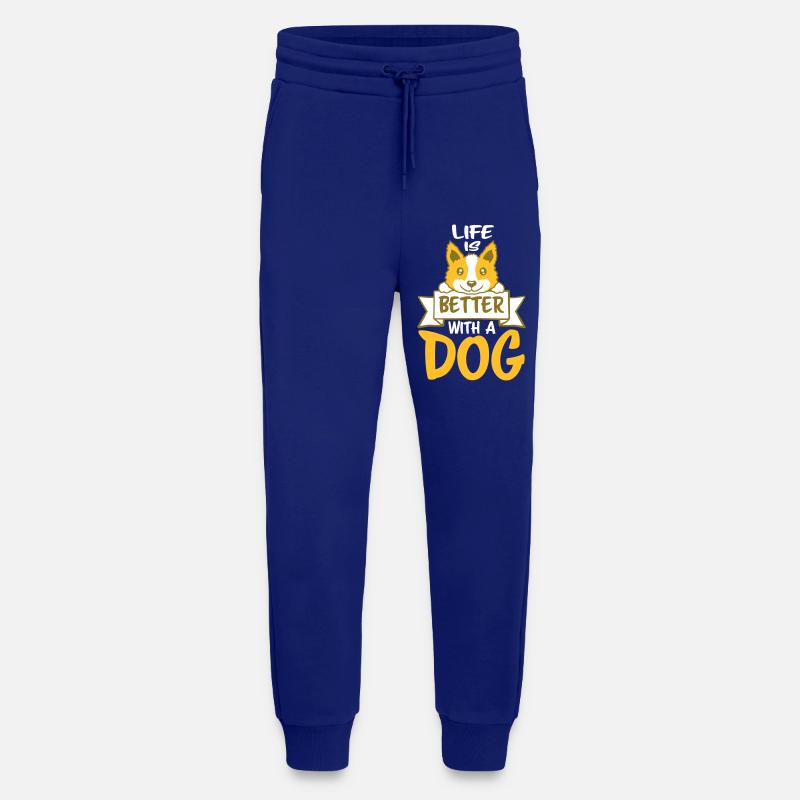 better with a dog - Jogging Pants - made by SPREAD  - Iconic Blue