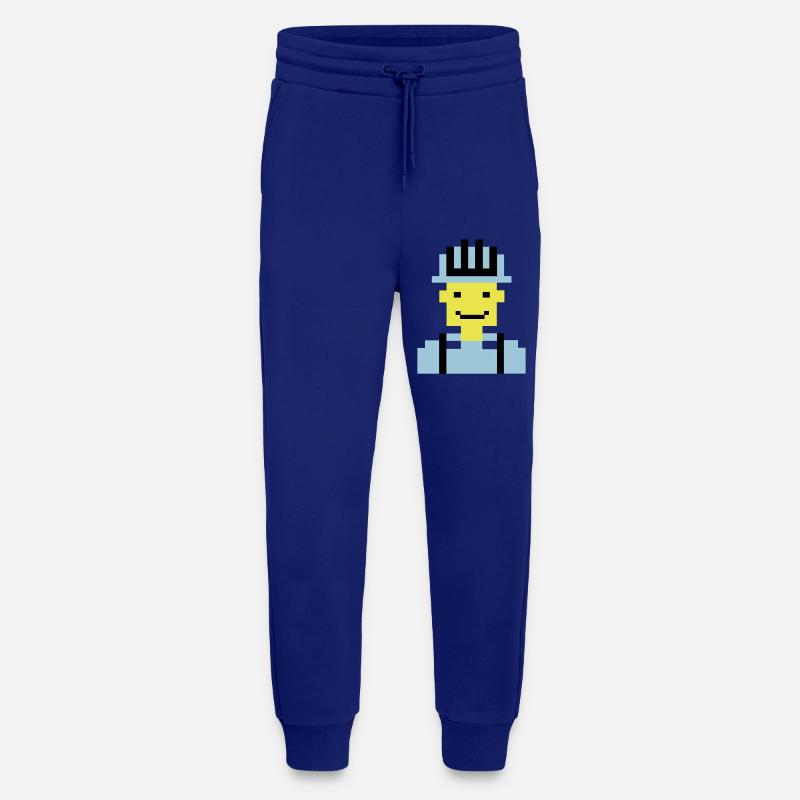 Construction Worker Pixel 01 - Jogging Pants - made by SPREAD  - Iconic Blue
