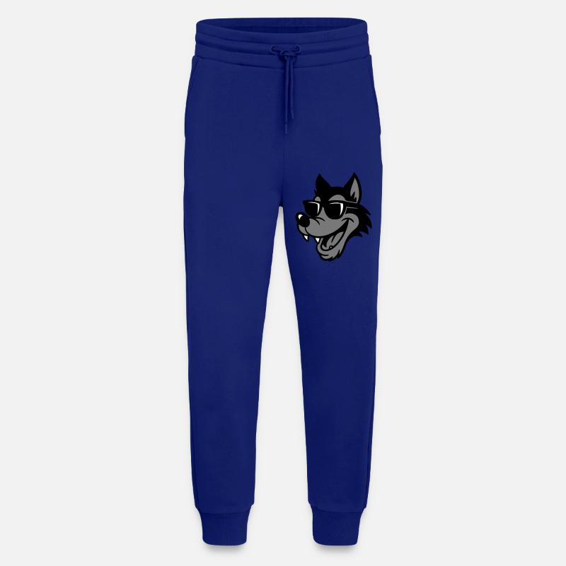 Wolf Comic - Jogging Pants - made by SPREAD  - Iconic Blue