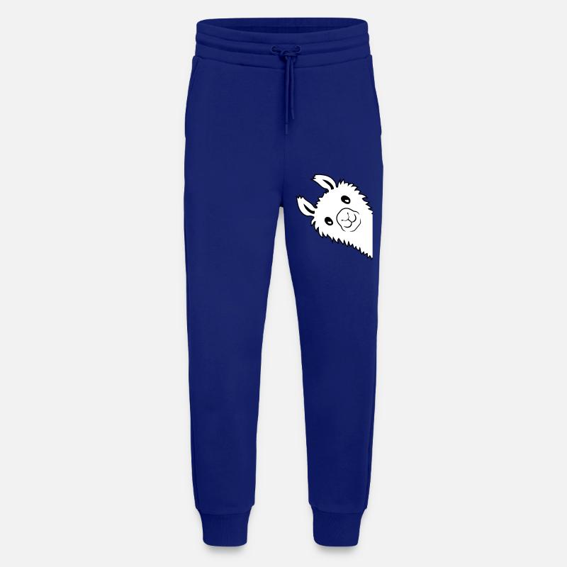 Lama guckt seitlich - Jogginghose - made by SPREAD - Iconic Blue