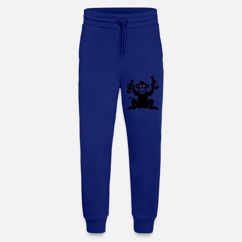 Monkey Beer Drunk - Jogging Pants - made by SPREAD  - Iconic Blue