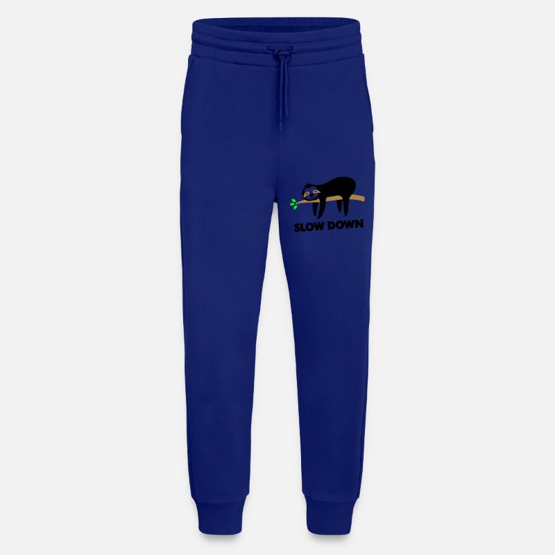 Sloth slow down - Jogging Pants - made by SPREAD  - Iconic Blue