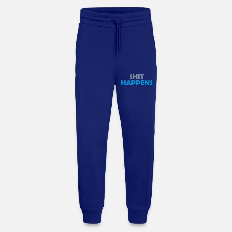 La merde arrive restez détendu - Pantalon de jogging bio décontracté fabriqué en UE - Iconic Blue