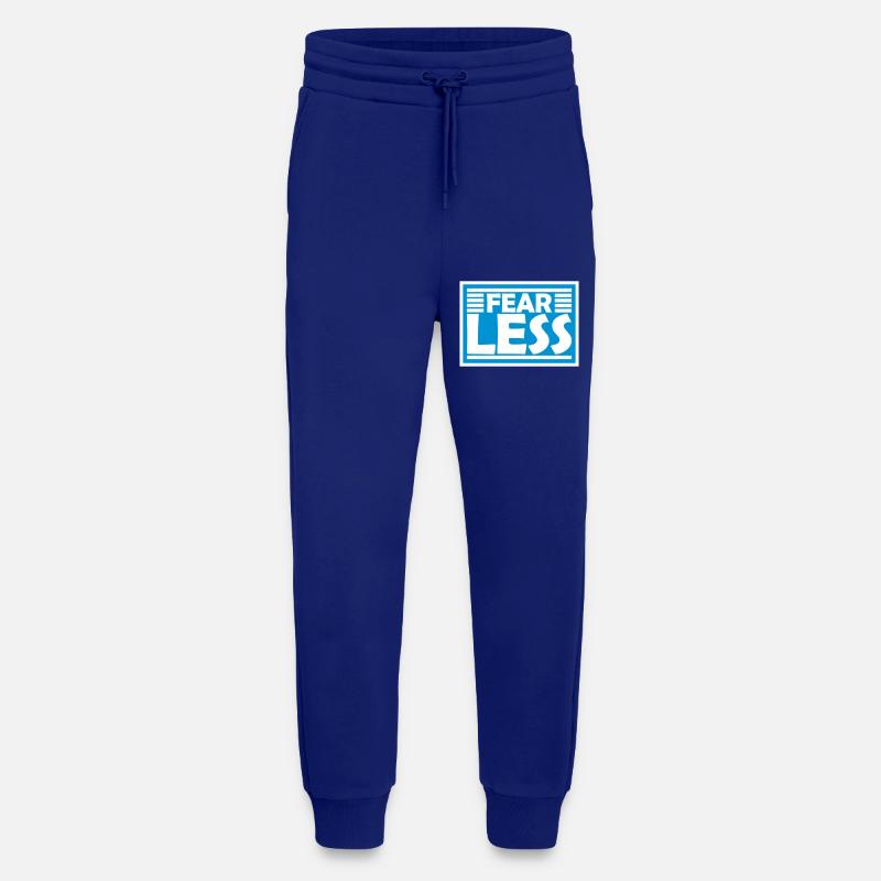 fearless Text Zitat Design - Jogginghose - made by SPREAD - Iconic Blue