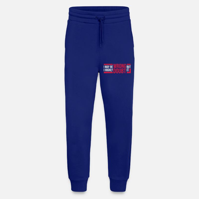 I may be wrong - Jogging Pants - made by SPREAD  - Iconic Blue