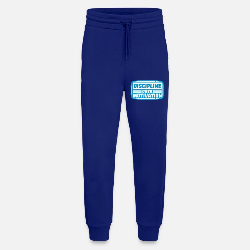 discipline over motivation Zitat - Jogginghose - made by SPREAD - Iconic Blue