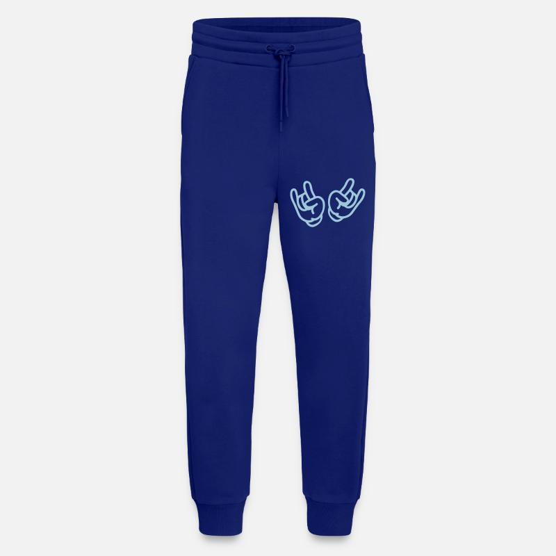 rock hands - Jogginghose - made by SPREAD - Iconic Blue