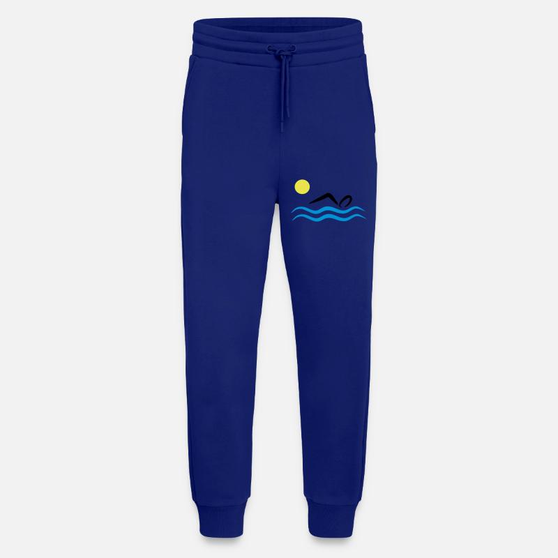 2541614 15252539 natation - Pantalon de jogging bio décontracté fabriqué en UE - Iconic Blue