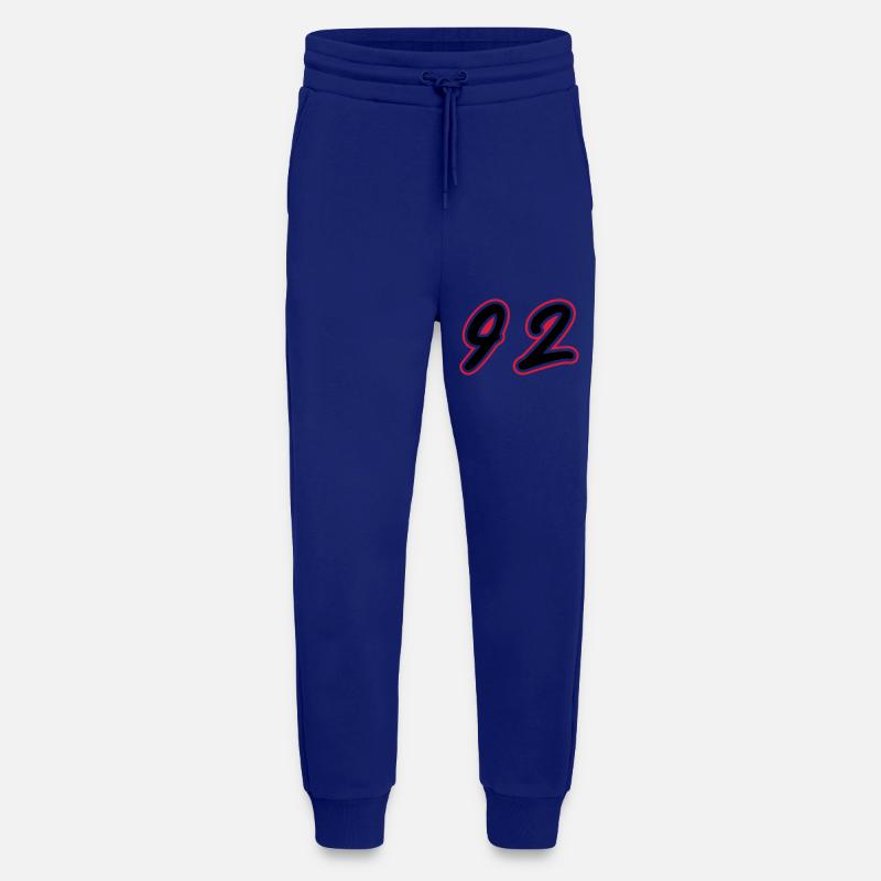 92 Number Symbol - Jogging Pants - made by SPREAD  - Iconic Blue