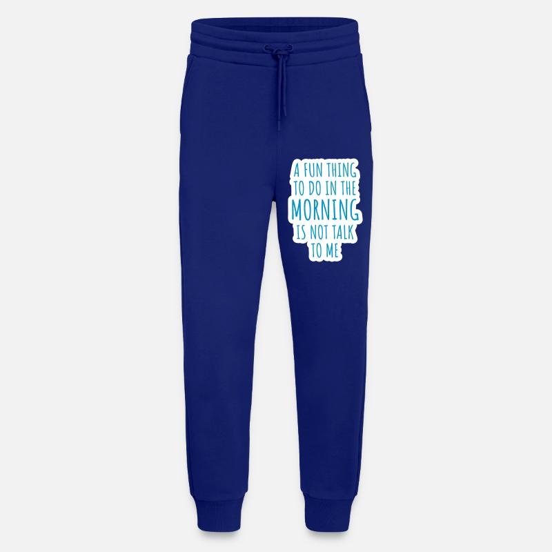 ne me parle pas - Pantalon de jogging bio décontracté fabriqué en UE - Iconic Blue