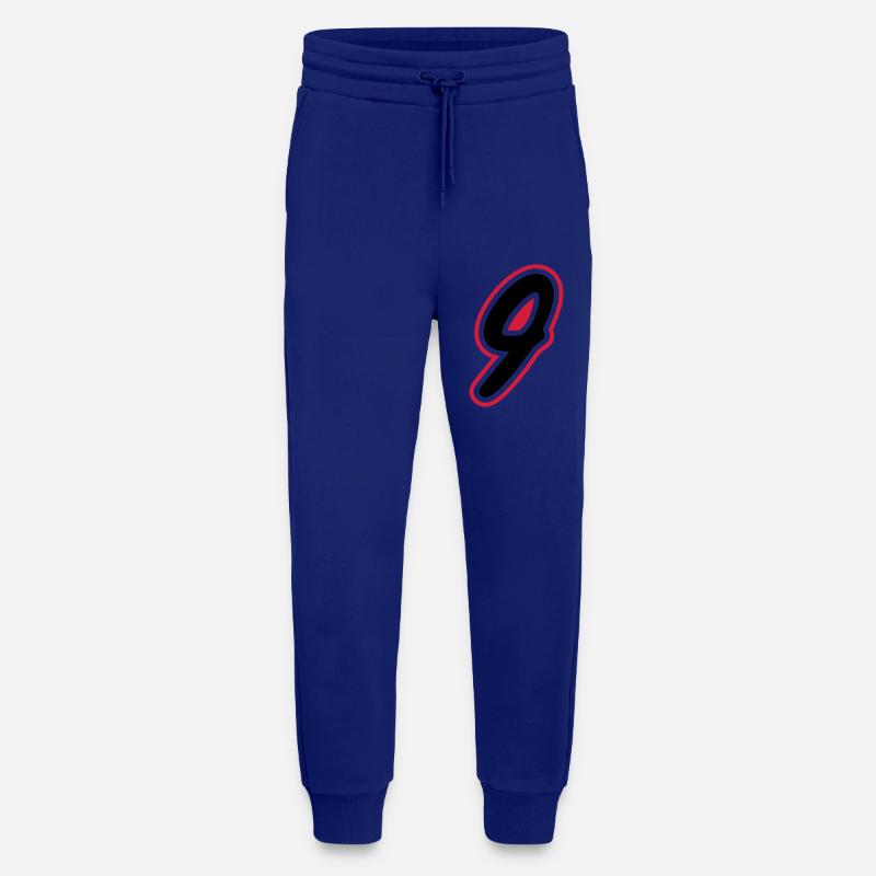 9 Number symbol - Jogging Pants - made by SPREAD  - Iconic Blue