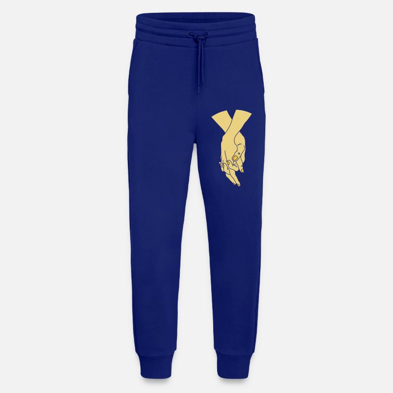 hands couple - Jogginghose - made by SPREAD - Iconic Blue