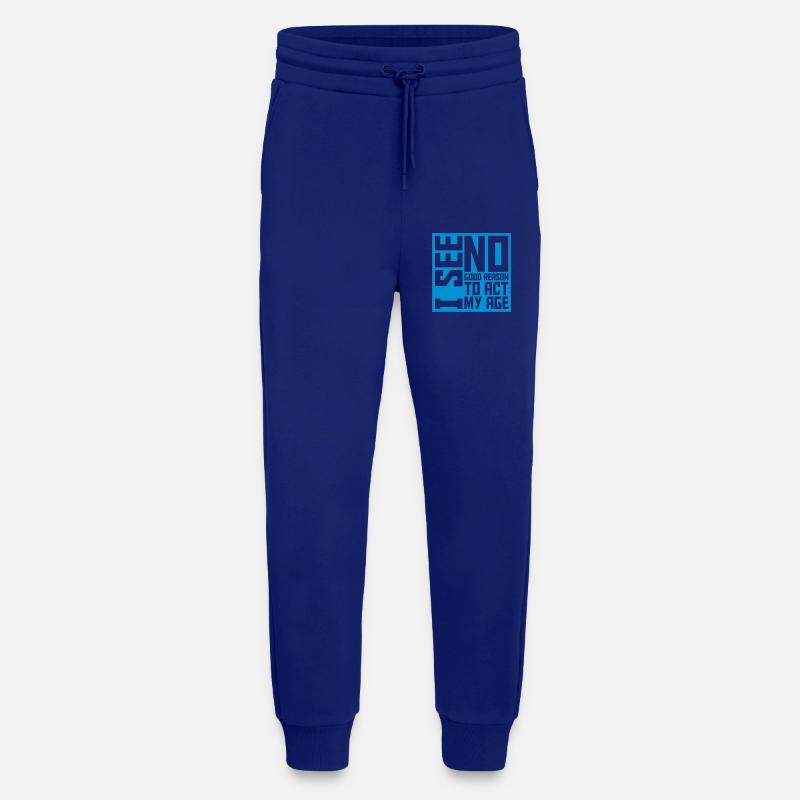 pour agir à mon âge - Pantalon de jogging bio décontracté fabriqué en UE - Iconic Blue