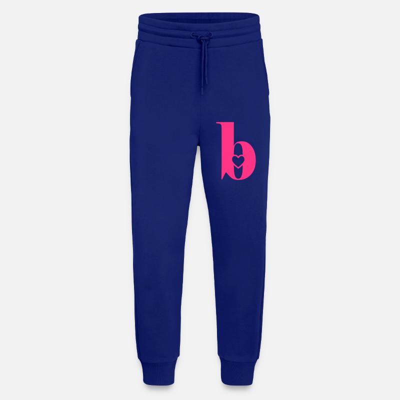 Buchstabe b Anfangsbuchstabe mit Herz - Jogginghose - made by SPREAD - Iconic Blue