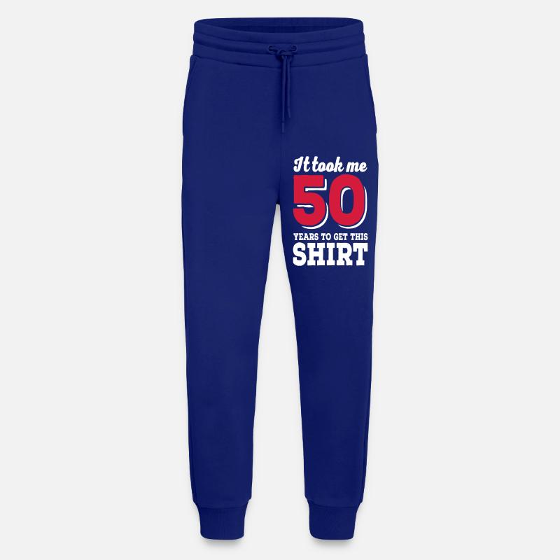 50e anniversaire - Pantalon de jogging bio décontracté fabriqué en UE - Iconic Blue