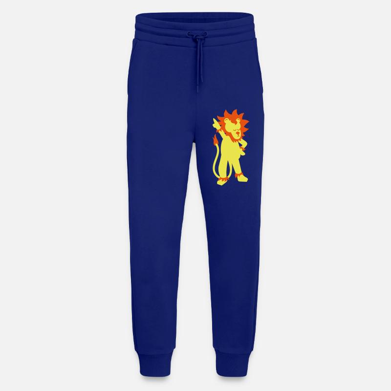Lion in disco pose - Jogging Pants - made by SPREAD  - Iconic Blue