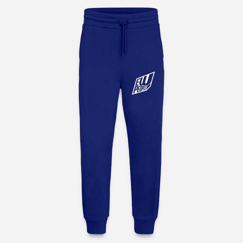 ew people funny quote - Jogging Pants - made by SPREAD  - Iconic Blue