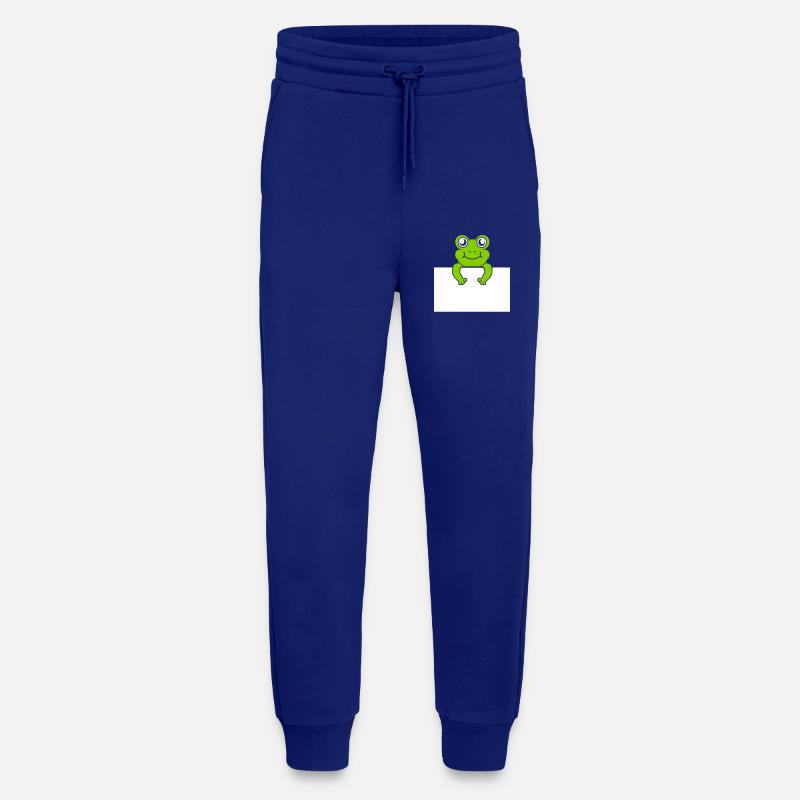 Present text Comic Frog - Jogging Pants - made by SPREAD  - Iconic Blue
