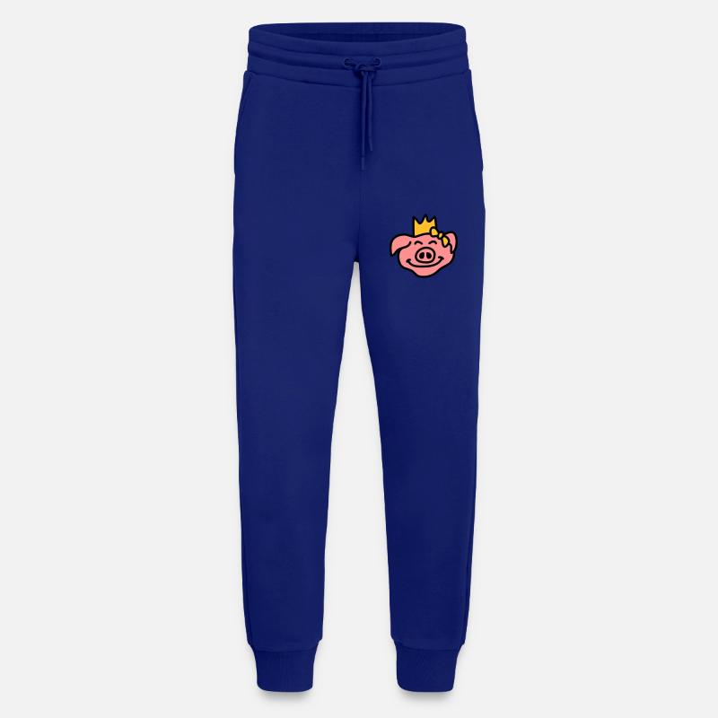 Pricess Pig Head - Jogging Pants - made by SPREAD  - Iconic Blue