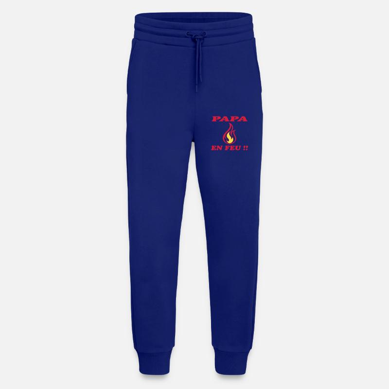 DAD ON FIRE - Jogging Pants - made by SPREAD  - Iconic Blue