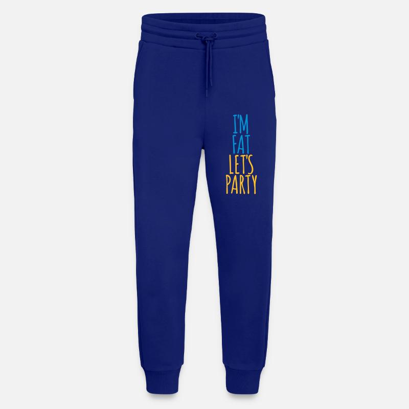 im fat lets party - Jogginghose - made by SPREAD - Iconic Blue