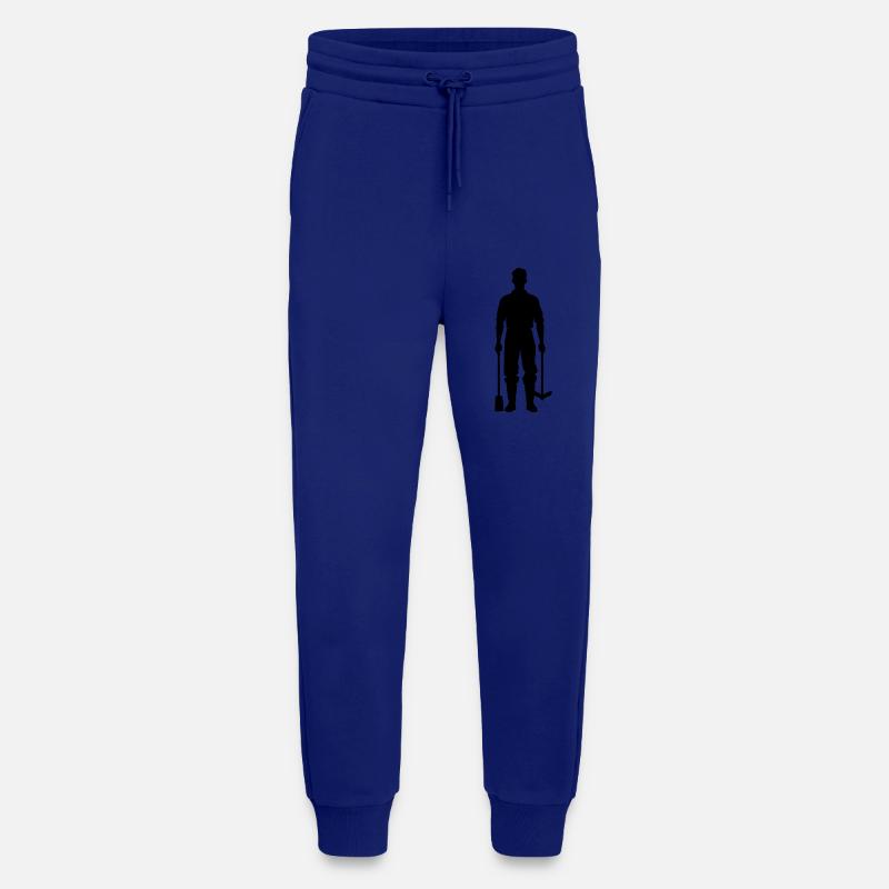 Farmer Silhouette Icon - Jogging Pants - made by SPREAD  - Iconic Blue