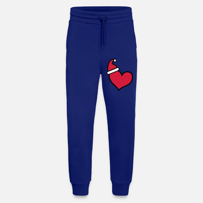 Coeur Noël - Pantalon de jogging bio décontracté fabriqué en UE - Iconic Blue
