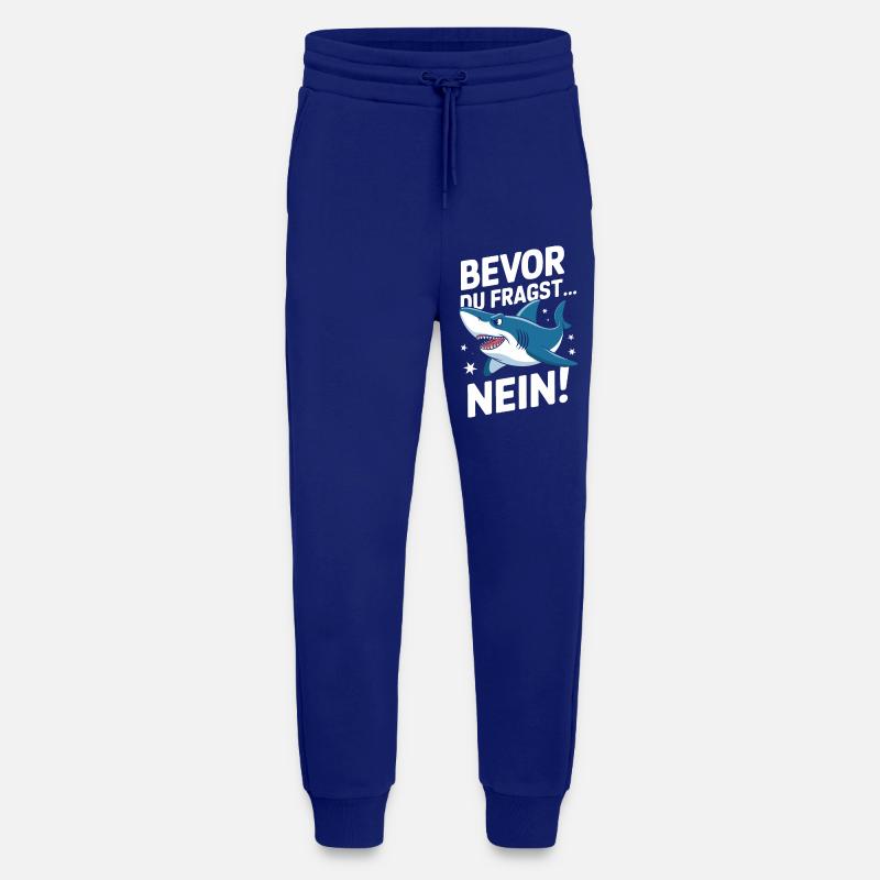 Requin Requin Requins Requin - Pantalon de jogging bio décontracté fabriqué en UE - Iconic Blue