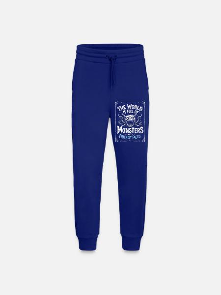 Monster with Friendly Faces - Jogging Pants - made by SPREAD - Iconic Blue