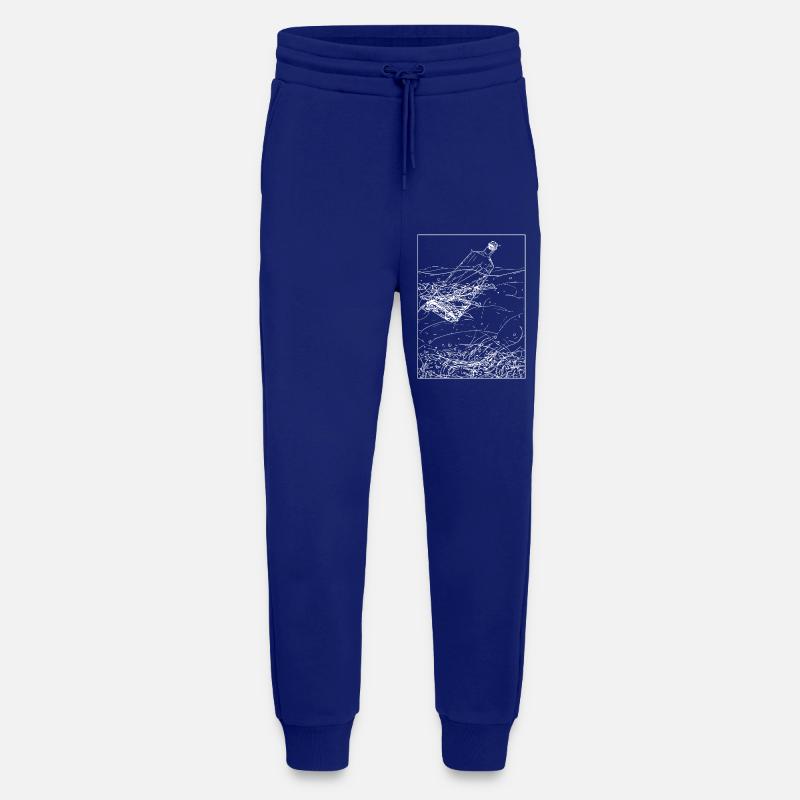Message dans une bouteille - Pantalon de jogging bio décontracté fabriqué en UE - Iconic Blue