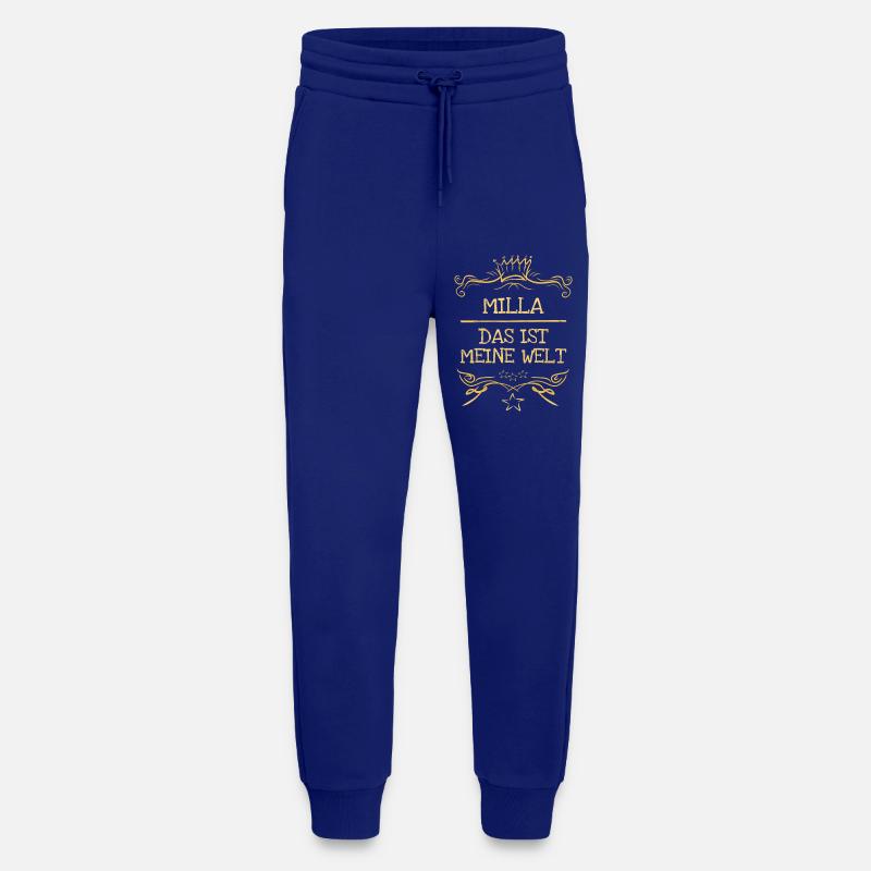 Milla als Mädchenname - Jogginghose - made by SPREAD - Iconic Blue