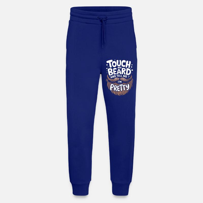Beard Mustache Bearded Men - Jogging Pants - made by SPREAD  - Iconic Blue