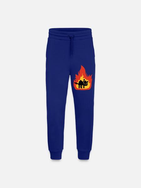 Burning hot cat - Jogging Pants - made by SPREAD  - Iconic Blue