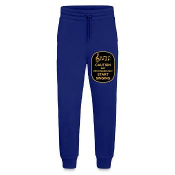 may spontaneously start singing - Jogging Pants - made by SPREAD  - Iconic Blue - Front