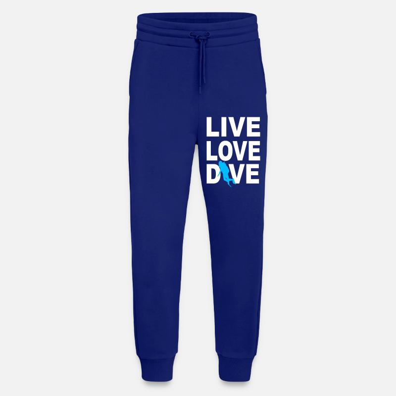 Diving funny saying - Jogging Pants - made by SPREAD  - Iconic Blue