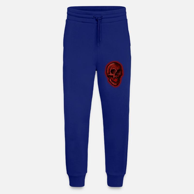 Schädel rot - Jogginghose - made by SPREAD - Iconic Blue