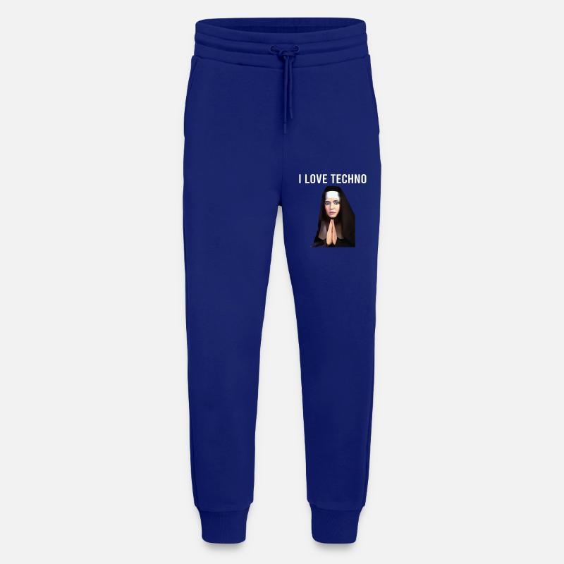 I Love Techno Nonne - Jogginghose - made by SPREAD - Iconic Blue