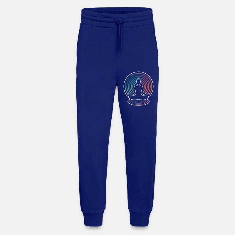 Zen Meditation Wave Circles - Jogging Pants - made by SPREAD - Iconic Blue