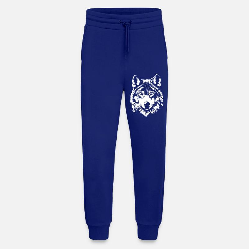Wolf Gesicht - Jogginghose - made by SPREAD - Iconic Blue