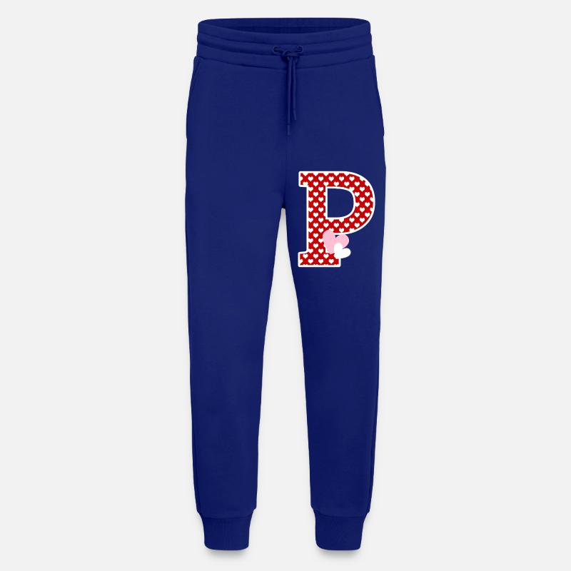 Buchstabe p Herz - Jogginghose - made by SPREAD - Iconic Blue