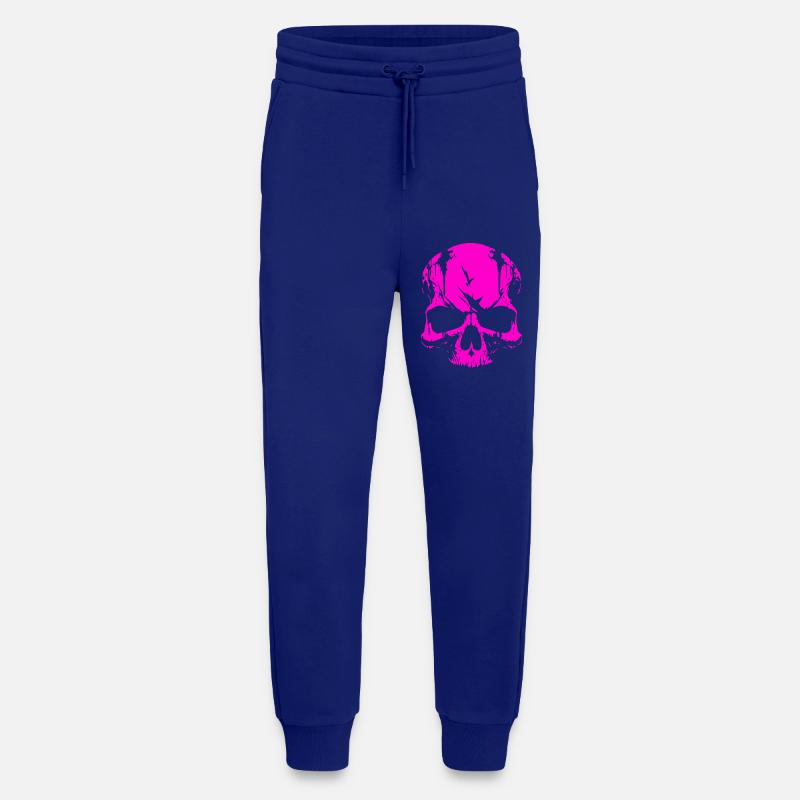 Pinker Skull Totenkopf - Jogginghose - made by SPREAD - Iconic Blue