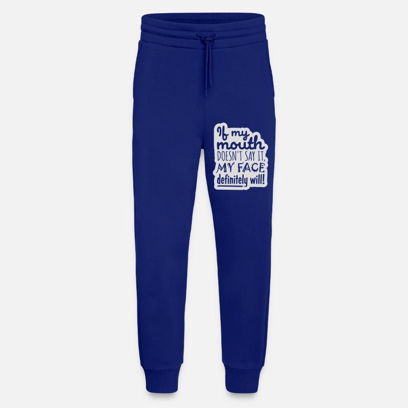 my face definitely will - Jogging Pants - made by SPREAD  - Iconic Blue
