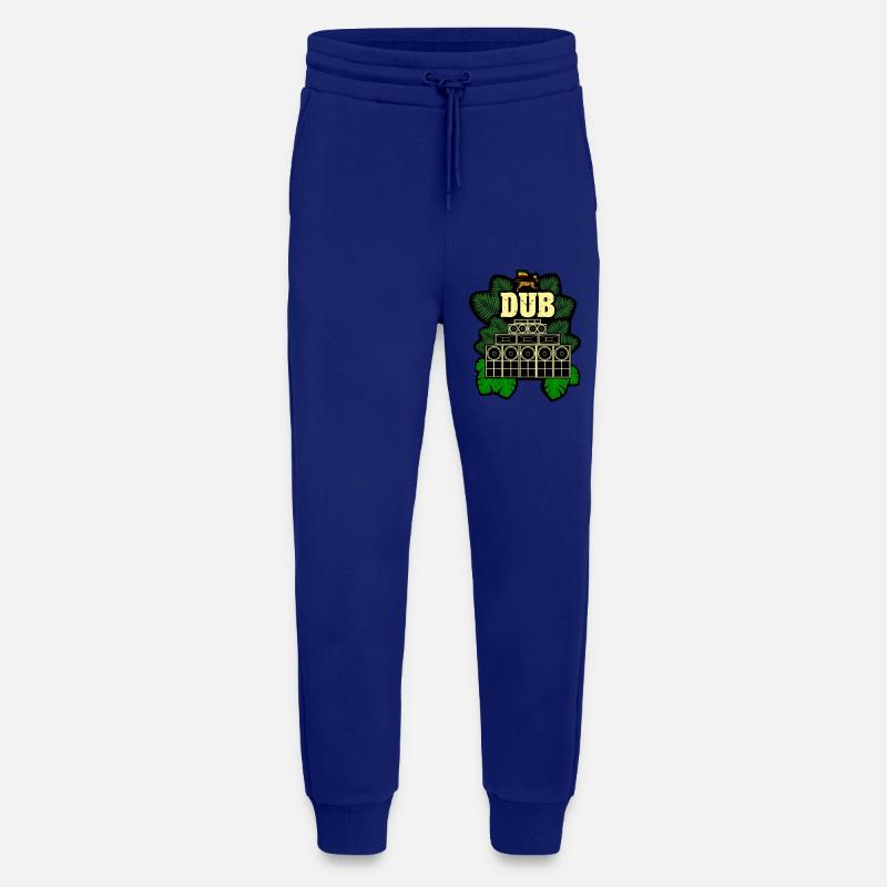 Système de sonorisation dub - Pantalon de jogging bio décontracté fabriqué en UE - Iconic Blue