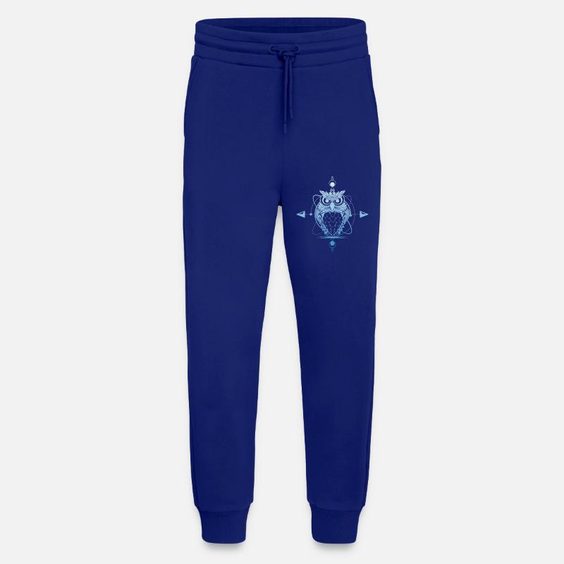 Eule Blau - Jogginghose - made by SPREAD - Iconic Blue