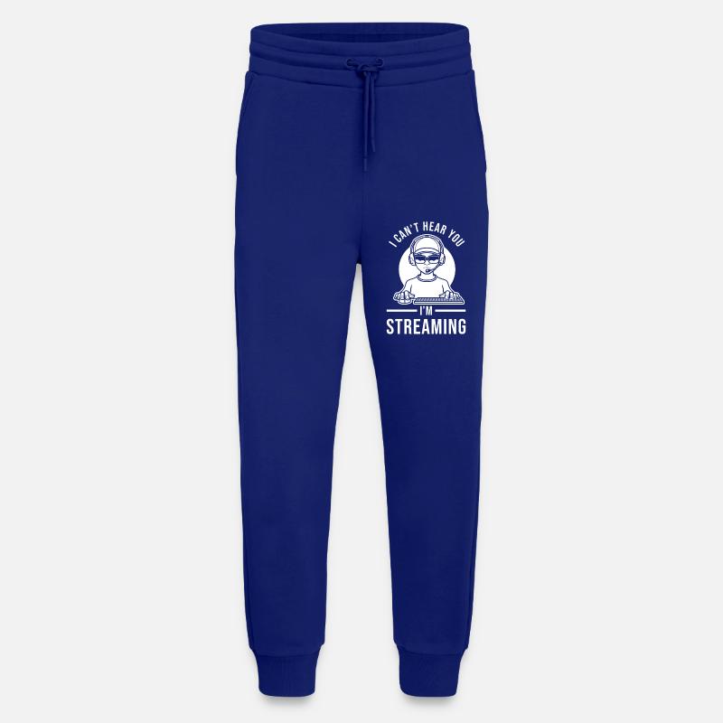 Streamer streaming saying funny - Jogging Pants - made by SPREAD  - Iconic Blue