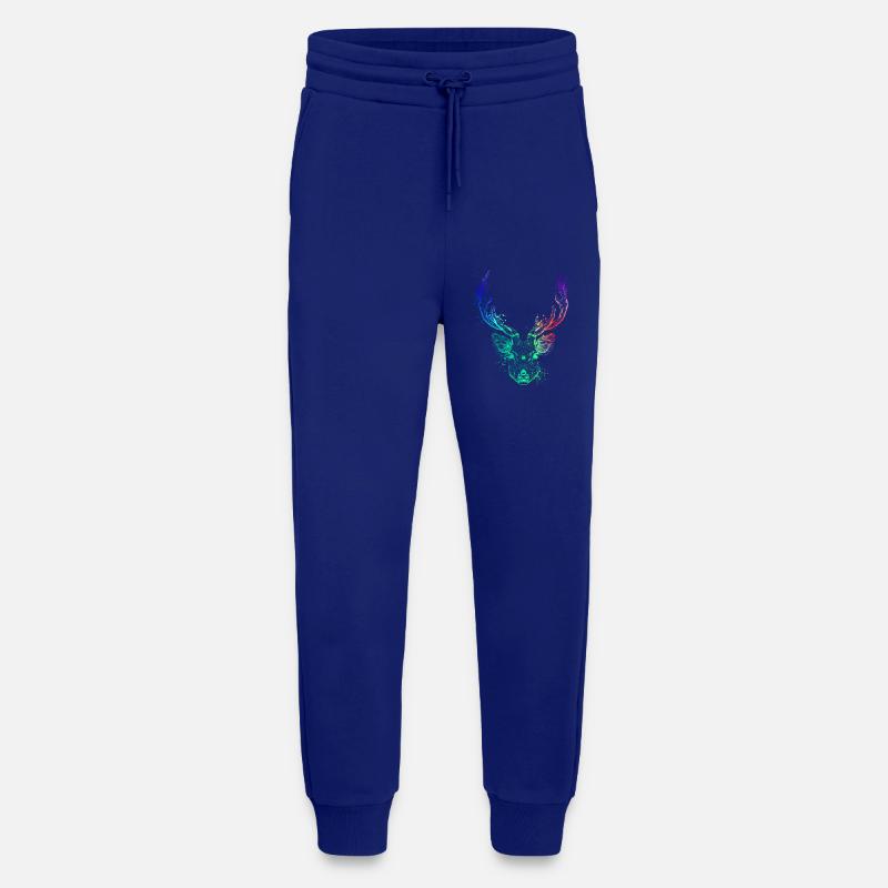 Farbenfroher Hirschkopf - Jogginghose - made by SPREAD - Iconic Blue