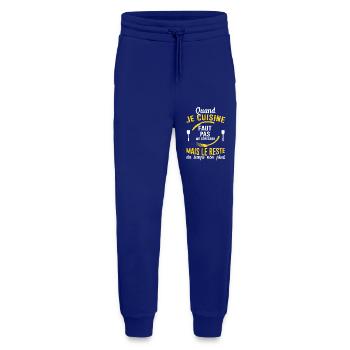 Cuisine Cuisinier Restaurant Cadeau Cuisinière Bbq - Pantalon de jogging bio décontracté fabriqué en UE - Iconic Blue - Devant