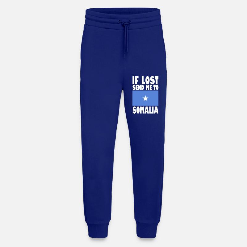 Somalia Flagge Spruch - Jogginghose - made by SPREAD - Iconic Blue
