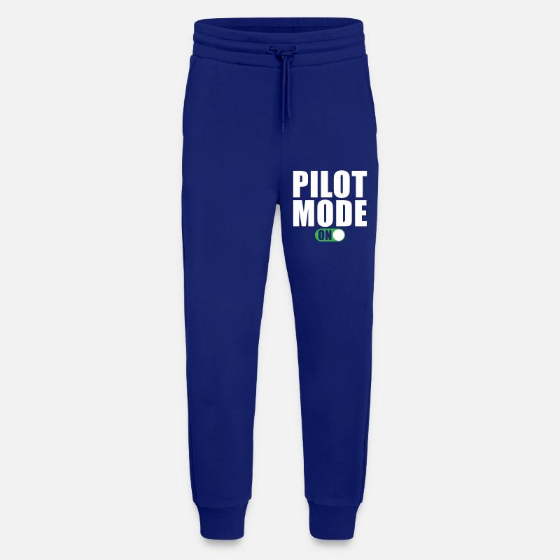 Mode pilote activé - Pantalon de jogging bio décontracté fabriqué en UE - Iconic Blue