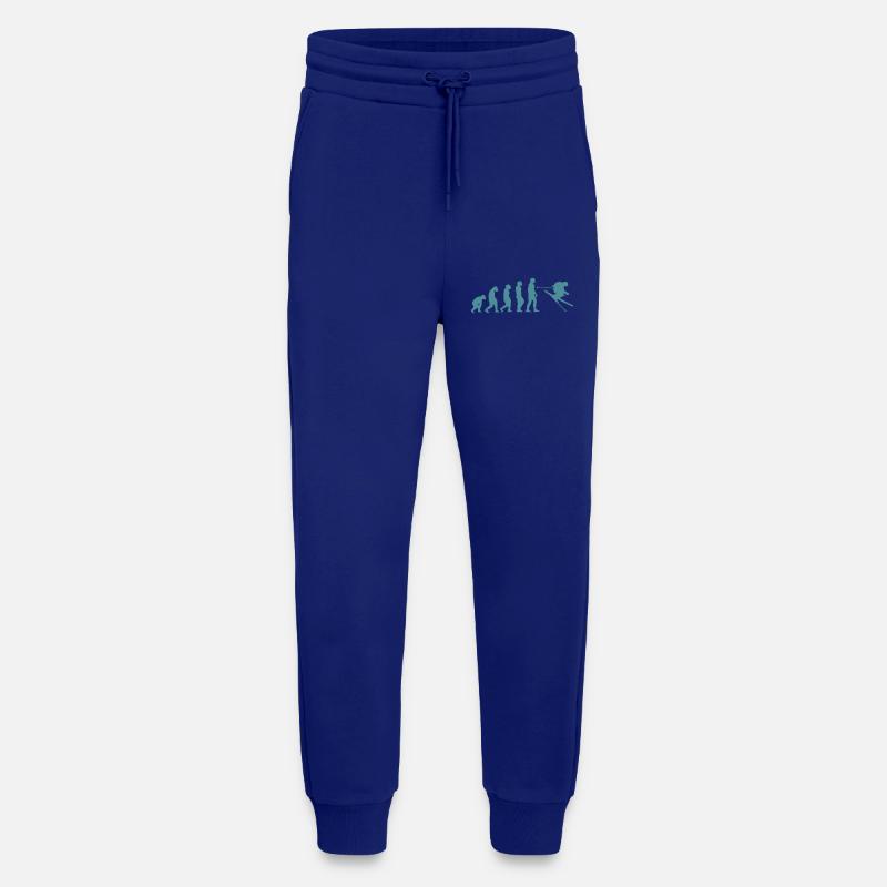 Ski Evolution Tshirt - Jogging Pants - made by SPREAD  - Iconic Blue